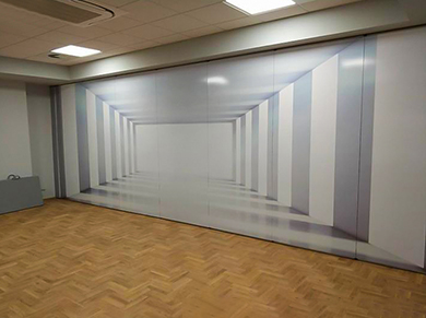 Christianity Church praying room stackable mobile wall partition project 